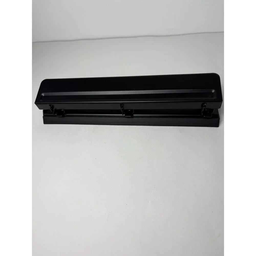 Wexford Black 3 Hole Punch Office School Supplies Organizer New in Package‎
